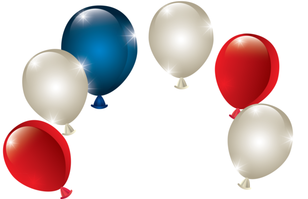 Transparent US Independence Day Balloon Party supply Material property for 4th Of July for Us Independence Day