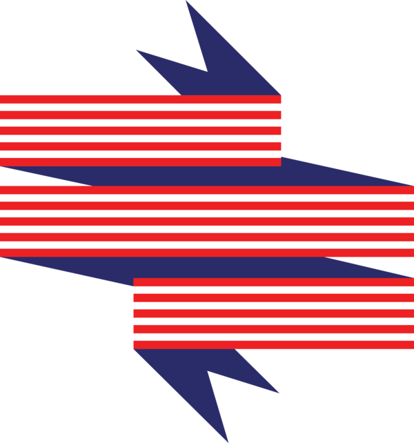 Transparent US Independence Day Line Electric blue Flag for 4th Of July for Us Independence Day