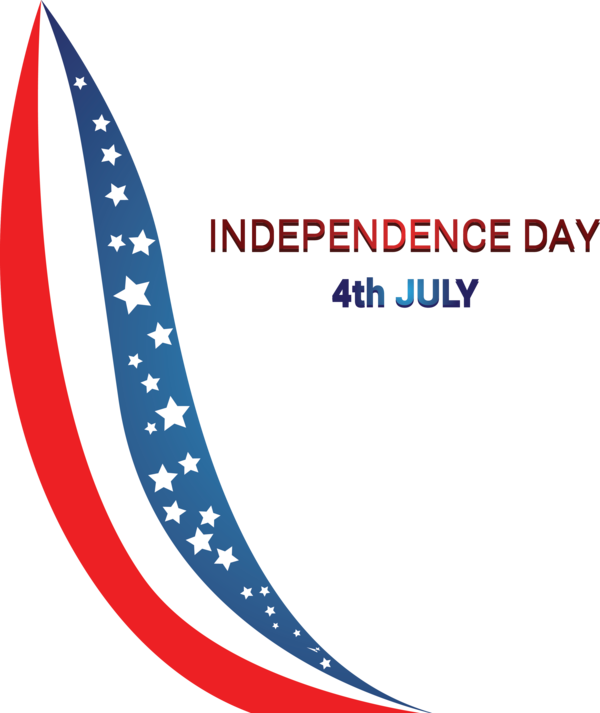 Transparent US Independence Day Line Font Logo for 4th Of July for Us Independence Day