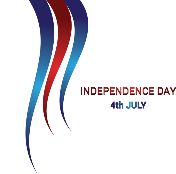 Transparent US Independence Day Text Logo Line for 4th Of July for Us Independence Day