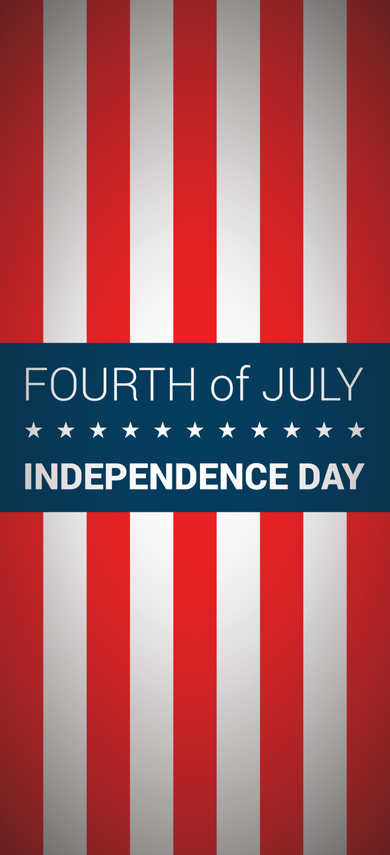 Transparent US Independence Day Text Font Red for 4th Of July for Us Independence Day