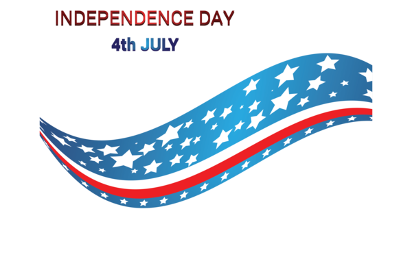 Transparent US Independence Day Line Flag Font for 4th Of July for Us Independence Day