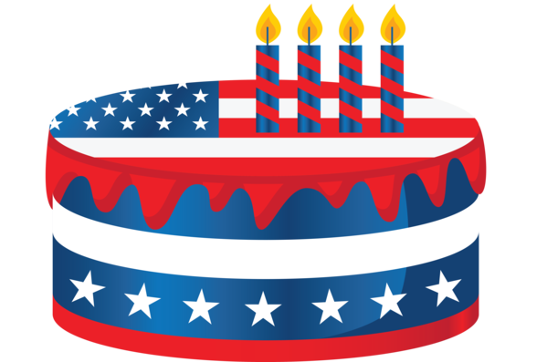 Transparent US Independence Day Birthday candle Baking cup Flag Day (USA) for 4th Of July for Us Independence Day