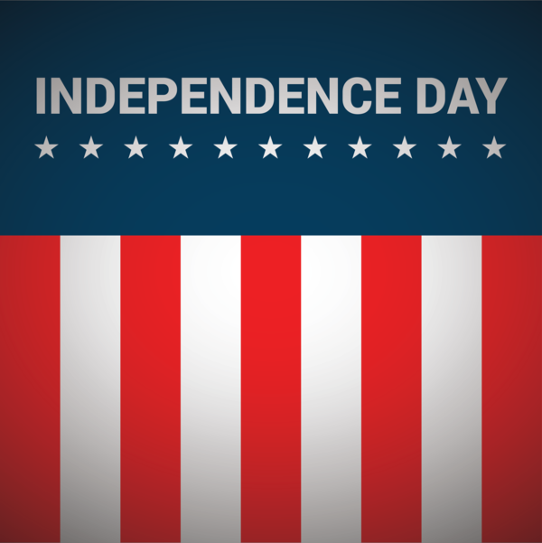 Transparent US Independence Day Flag Text Red for 4th Of July for Us Independence Day