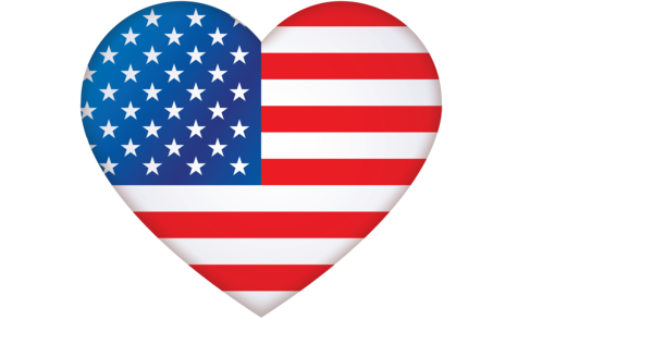 Transparent US Independence Day Flag Flag of the united states Heart for 4th Of July for Us Independence Day