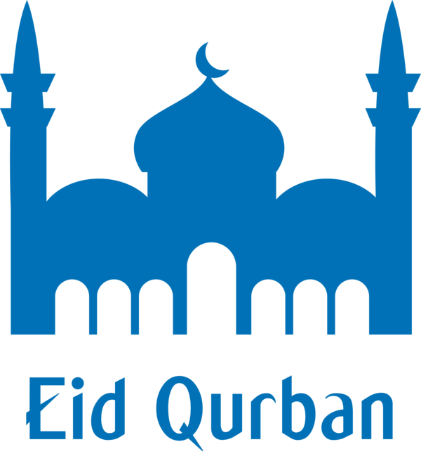 Transparent Eid al-Adha Landmark Mosque Logo for Eid Qurban for Eid Al Adha