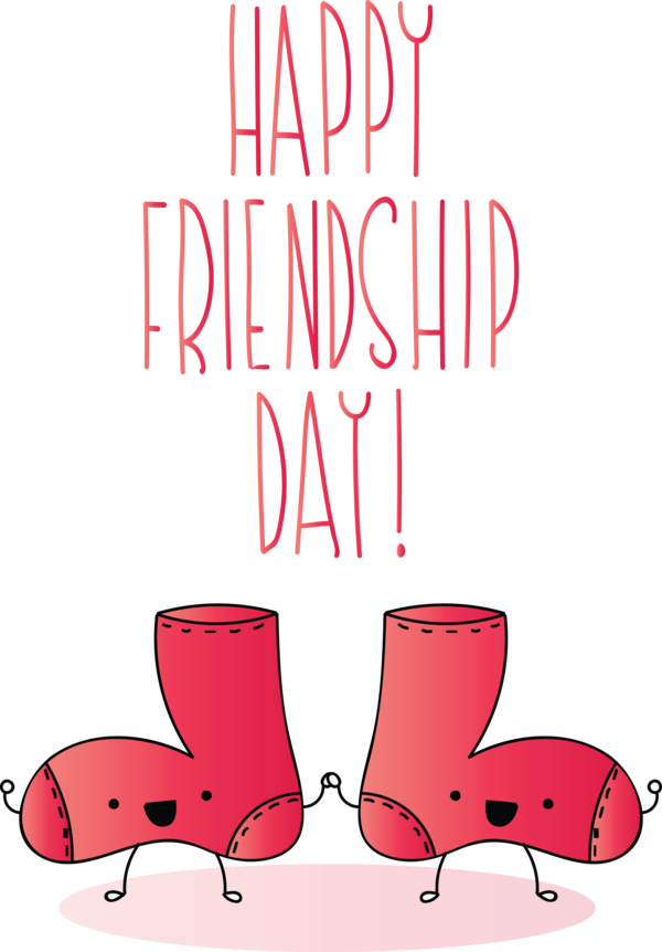 Transparent International Friendship Day Pink Text Font for Friendship Day for International Friendship Day