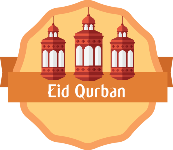 Transparent Eid al-Adha Orange for Eid Qurban for Eid Al Adha