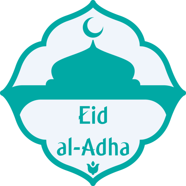 Transparent Eid al-Adha Turquoise Aqua Teal for Eid Qurban for Eid Al Adha