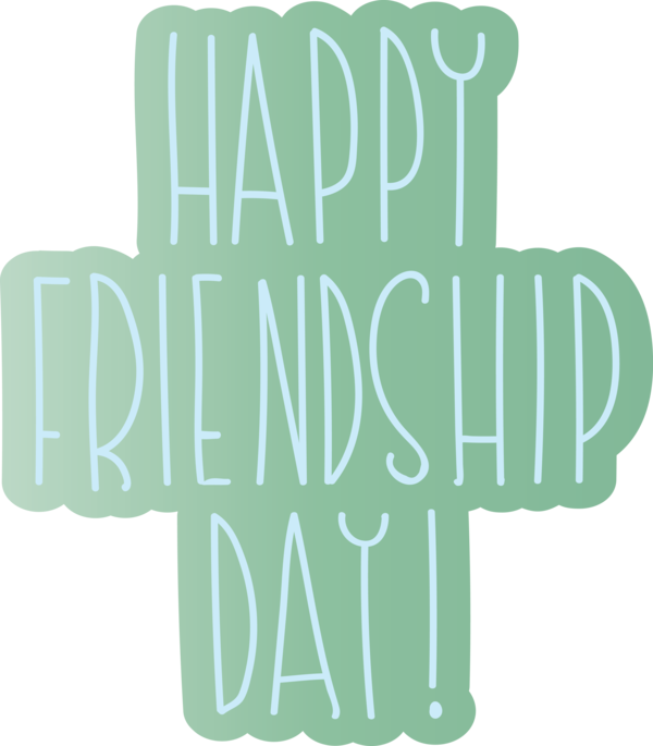 Transparent International Friendship Day Green Text Font for Friendship Day for International Friendship Day