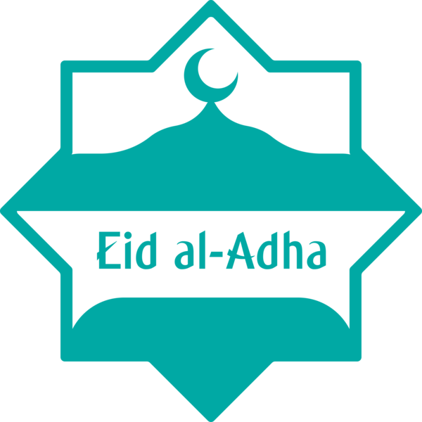 Transparent Eid al-Adha Turquoise Aqua Line for Eid Qurban for Eid Al Adha