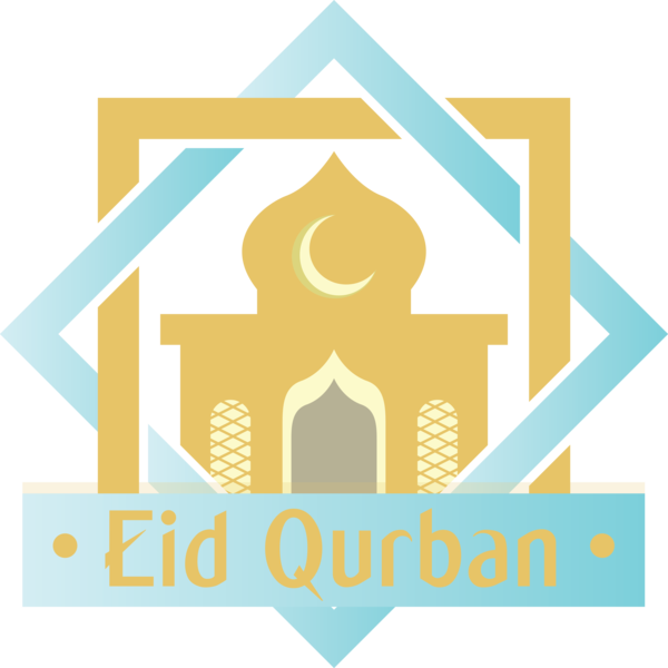 Transparent Eid al-Adha Logo Line Font for Eid Qurban for Eid Al Adha
