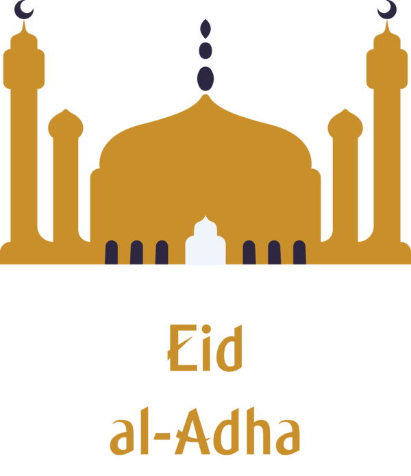 Transparent Eid al-Adha Landmark Mosque Line for Eid Qurban for Eid Al Adha