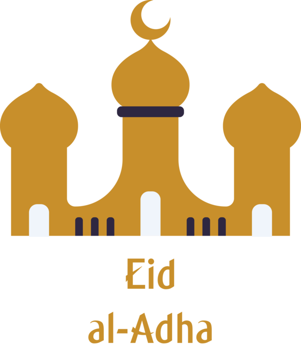 Transparent Eid al-Adha Landmark Logo Line for Eid Qurban for Eid Al Adha