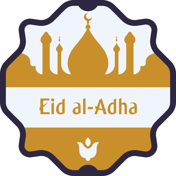 Transparent Eid al-Adha Logo Label for Eid Qurban for Eid Al Adha