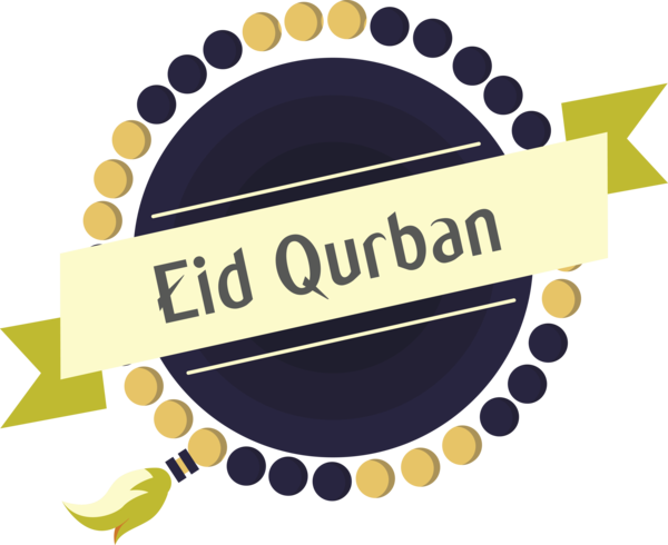 Transparent Eid al-Adha Logo Circle Label for Eid Qurban for Eid Al Adha