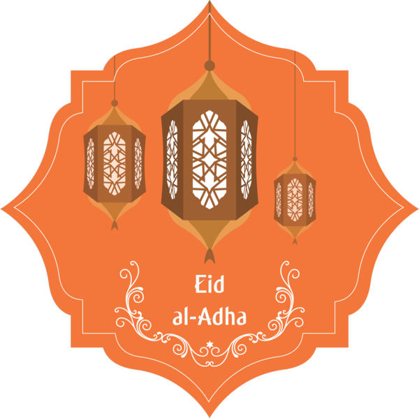 Transparent Eid al-Adha Emblem Logo Symbol for Eid Qurban for Eid Al Adha