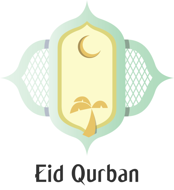Transparent Eid al-Adha Logo Line Tree for Eid Qurban for Eid Al Adha