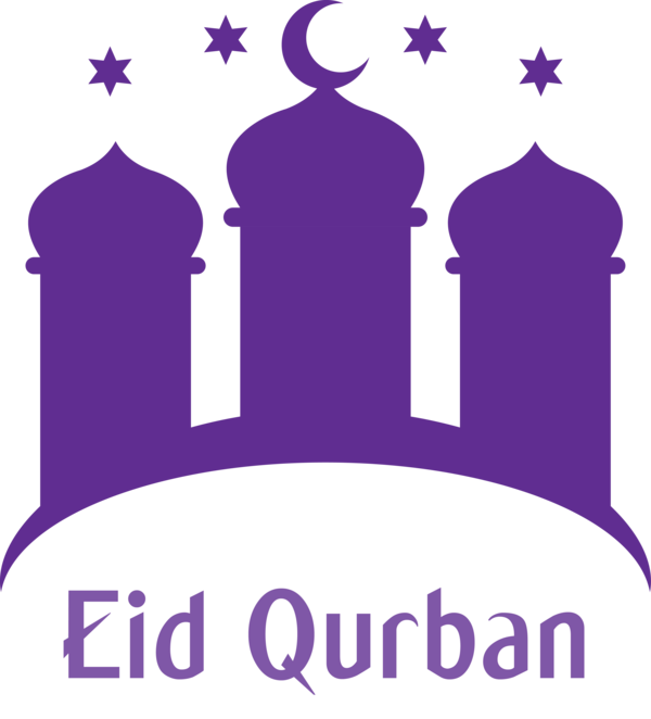 Transparent Eid al-Adha Purple Violet Logo for Eid Qurban for Eid Al Adha