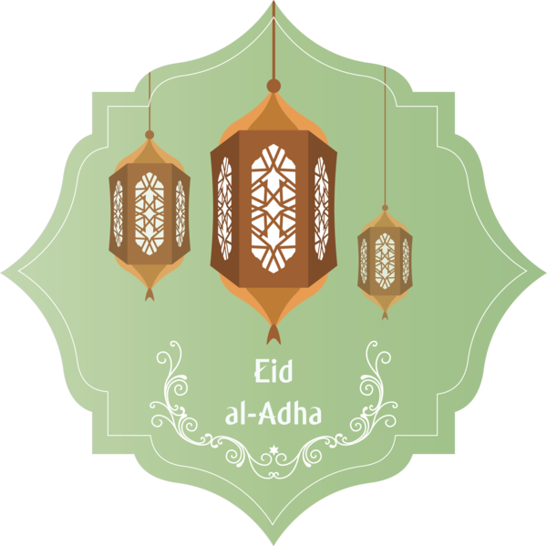 Transparent Eid al-Adha Lighting Chandelier Lantern for Eid Qurban for Eid Al Adha