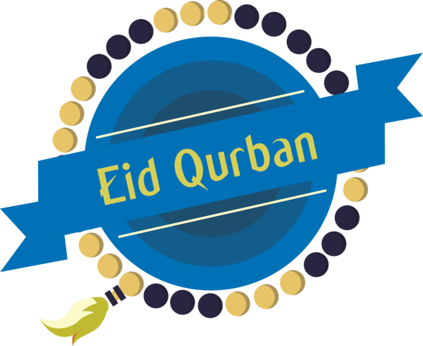 Transparent Eid al-Adha Logo Line Circle for Eid Qurban for Eid Al Adha