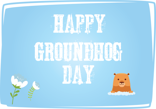 Transparent Groundhog Day Logo Font Meter for Groundhog for Groundhog Day