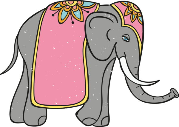 Transparent Diwali Indian elephant African elephants Pattern for Happy Diwali for Diwali