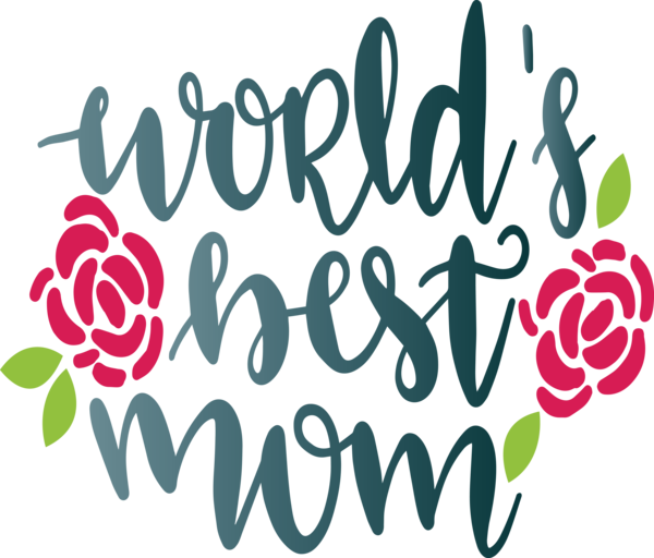 Transparent Mother's Day Logo Font Produce for Mothers Day Calligraphy for Mothers Day