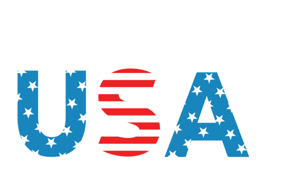 Transparent US Independence Day Logo Font Line for American Flag for Us Independence Day
