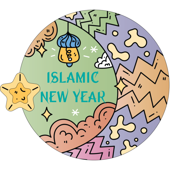 Transparent Islamic New Year Area Behavior Meter for Hijri New Year for Islamic New Year