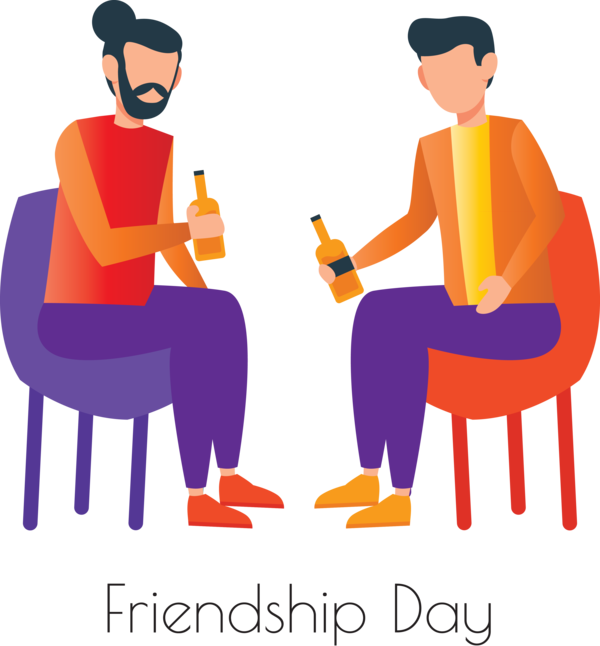 Transparent International Friendship Day Public Relations Cartoon Chair for Friendship Day for International Friendship Day