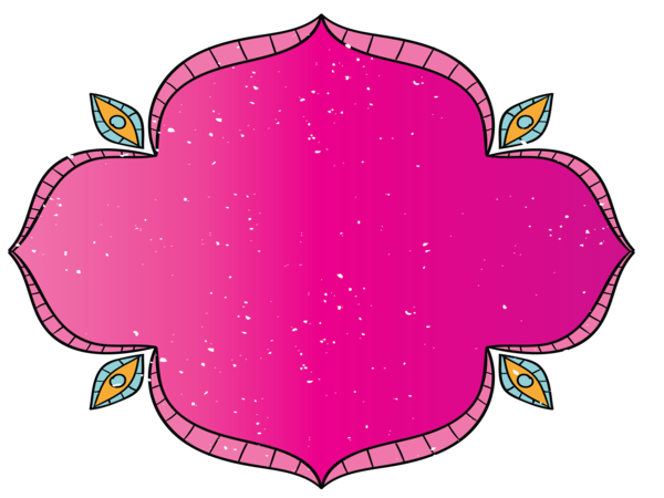 Transparent Diwali Petal Leaf Pink M for Happy Diwali for Diwali
