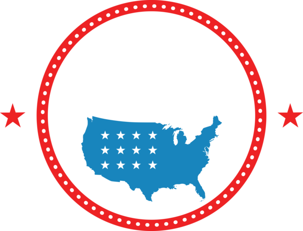 Transparent US Independence Day Logo Design for American Flag for Us Independence Day
