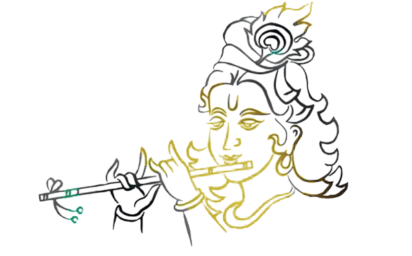 Transparent Janmashtami Krishna Janmashtami Drawing Sketch for Krishna for Janmashtami