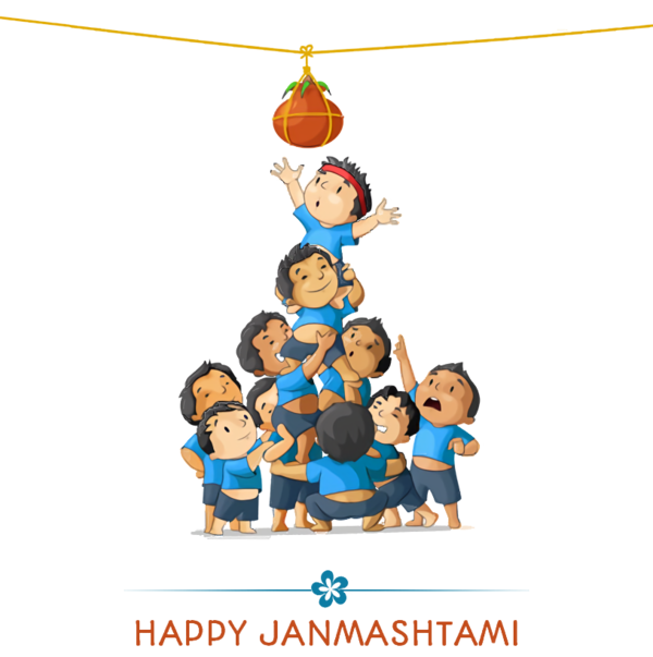 Transparent Janmashtami Krishna Janmashtami Wish Dahi Handi for Krishna for Janmashtami