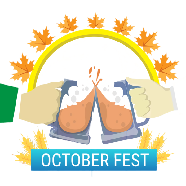 Transparent Oktoberfest Logo Cartoon Yellow for Beer Festival Oktoberfest for Oktoberfest