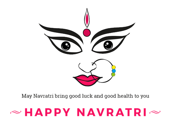 Transparent Navratri Dussehra Wish Durga Puja for Navaratri for Navratri