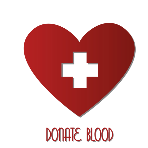 Transparent World Blood Donor Day Logo Heart for Blood Donor for World Blood Donor Day