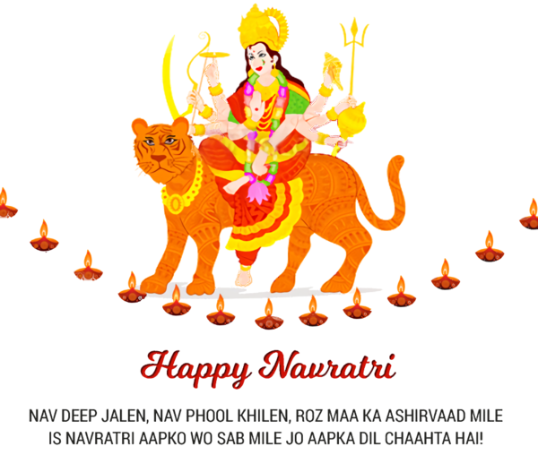 Transparent Navratri Durga Puja Garba Dussehra for Navaratri for Navratri