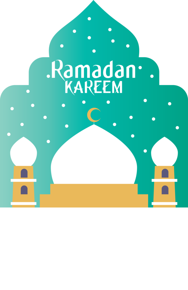 Transparent Ramadan Logo Green Pattern for EID Ramadan for Ramadan