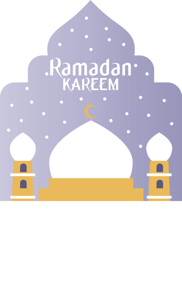 Transparent Ramadan Logo Yellow Pattern for EID Ramadan for Ramadan