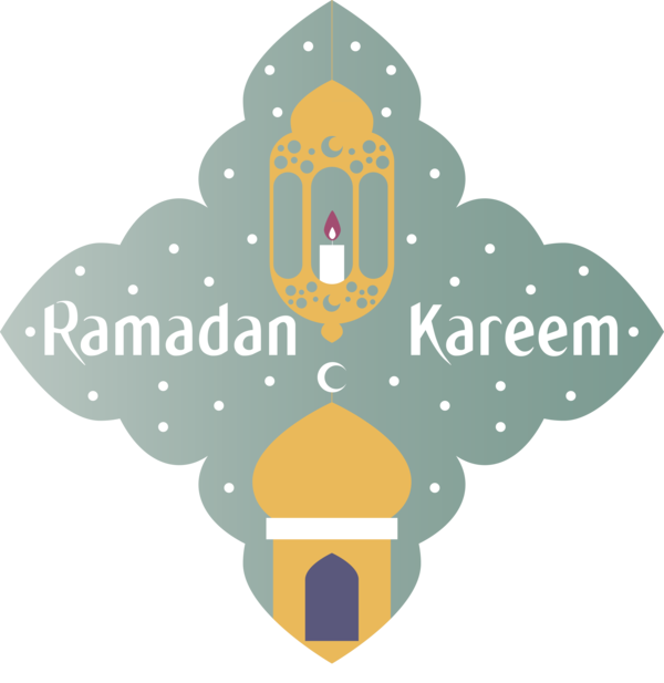 Transparent Ramadan Cartoon Font Pattern for EID Ramadan for Ramadan
