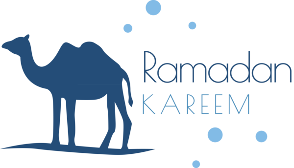 Transparent Ramadan Dromedary Logo Design for EID Ramadan for Ramadan