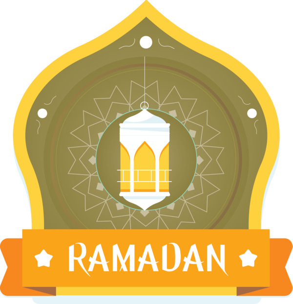 Transparent Ramadan Logo  Watercolor painting for EID Ramadan for Ramadan