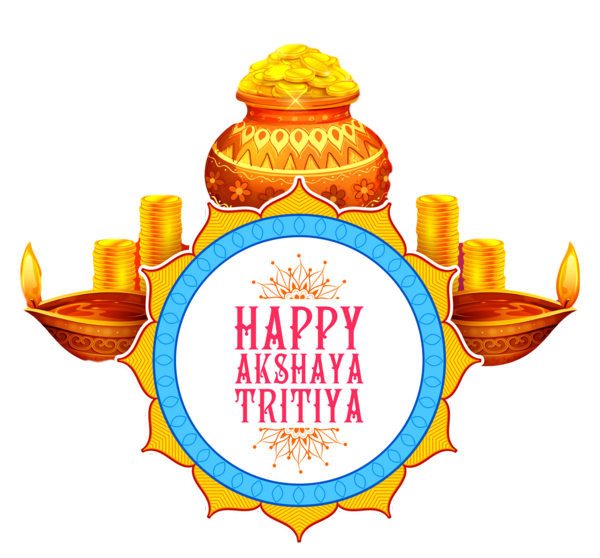 Transparent Akshaya Tritiya Logo Font Meter for Akha Teej for Akshaya Tritiya