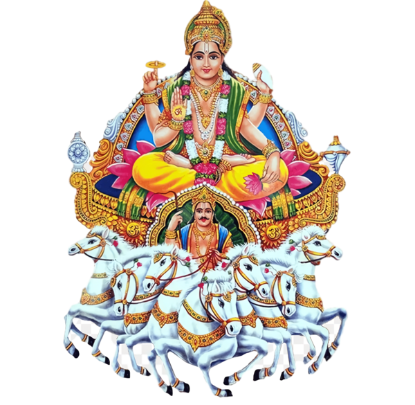 Transparent Ratha Saptami Shani Vishnu Deva for Magha Saptami for Ratha Saptami
