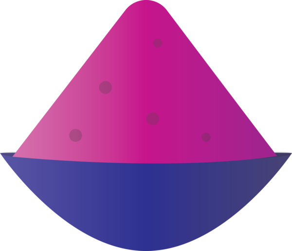 Transparent Holi Triangle Angle Pink M for Happy Holi for Holi
