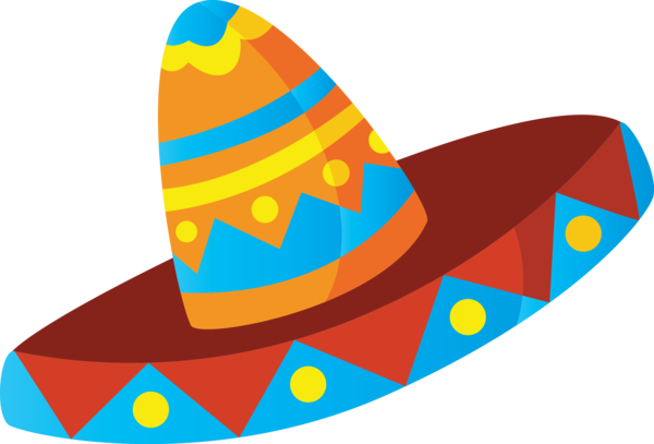 Transparent Cinco de Mayo Hat Yellow Line for Fifth of May for Cinco De Mayo