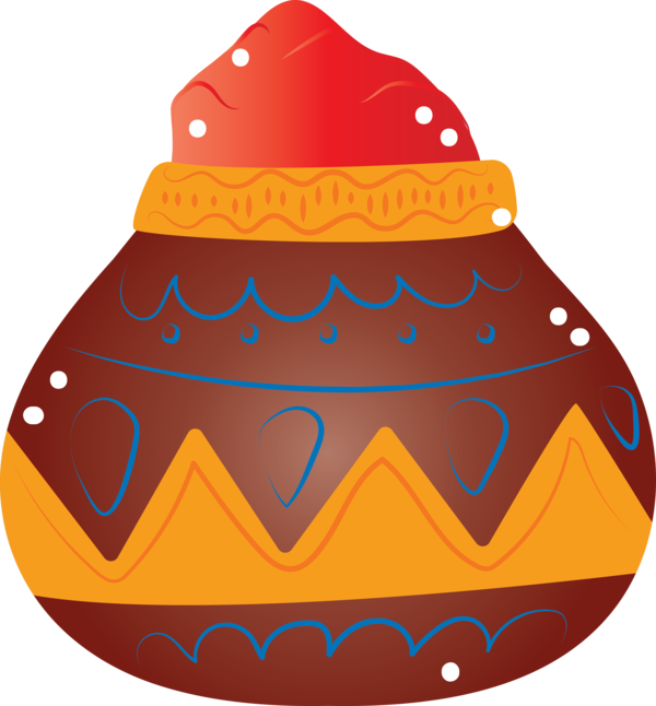 Transparent Holi Jack-o'-lantern Hat Pattern for Happy Holi for Holi