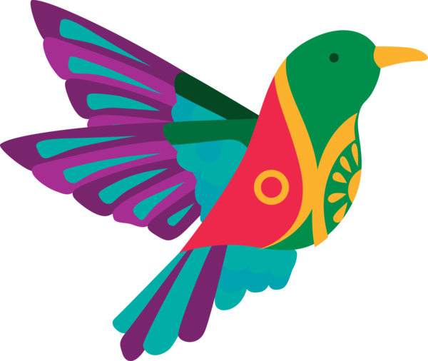 Transparent Cinco de Mayo Hummingbirds Beak Feather for Fifth of May for Cinco De Mayo
